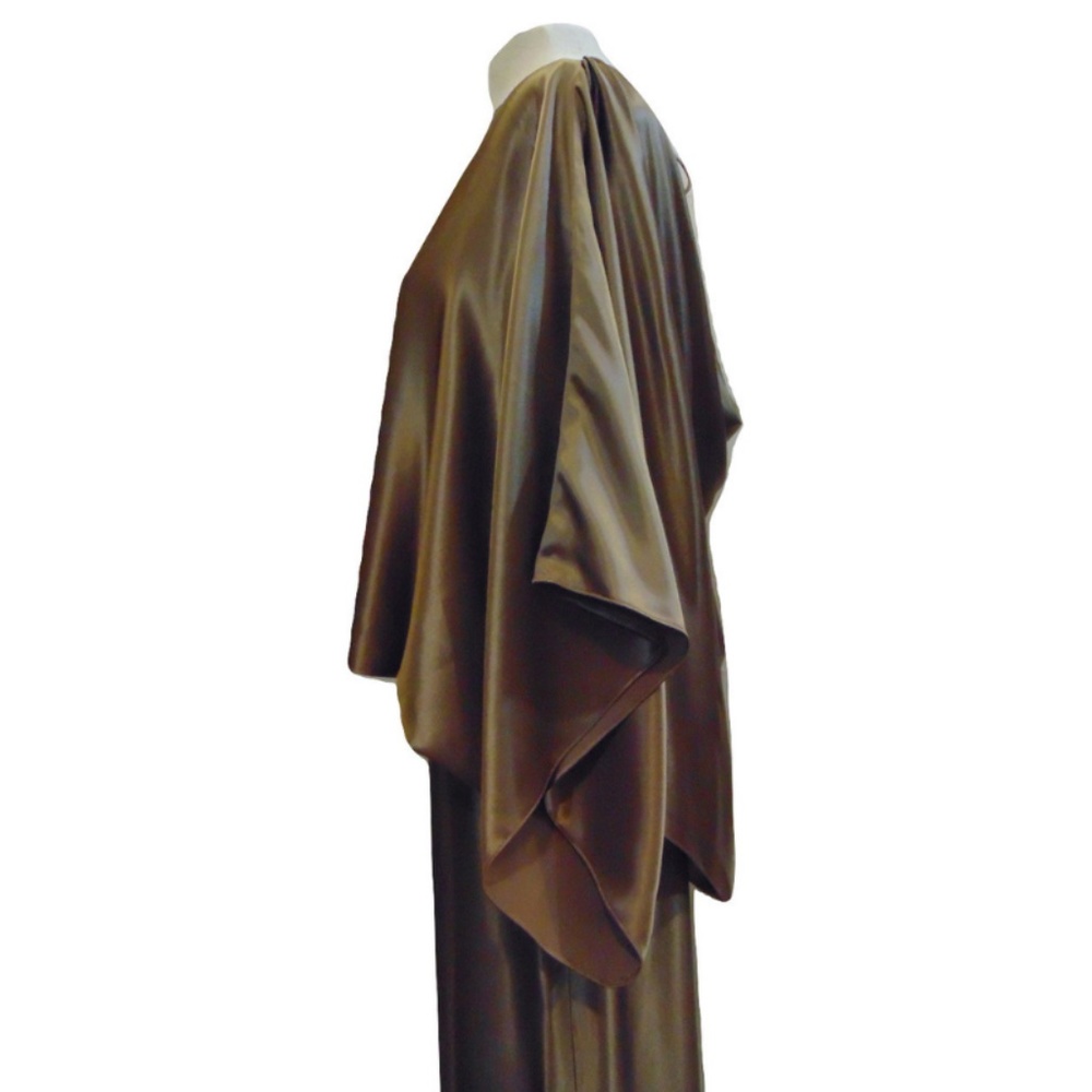 Vintage 70s disco cocktail maxi batwing skirt set - Picture 5 of 8